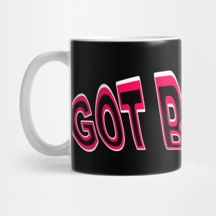 GOT BLOOD? Neon cute Vampire bat face shirt RED 2 Mug